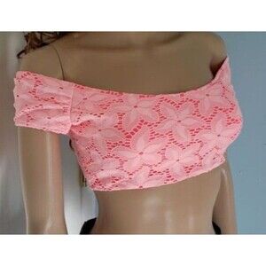 Victoria Secret Swim Tops, Cap Sleeves, Women's Size L, Coral Color.